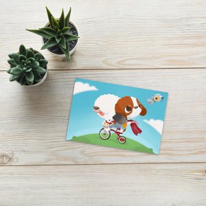 Cute Dogs Chocolate Standard Postcard