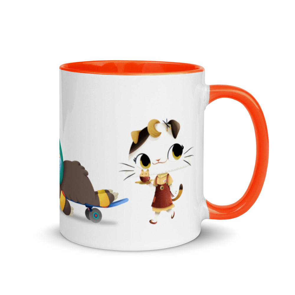 Cute Sloth Cat Dog Color Mug
